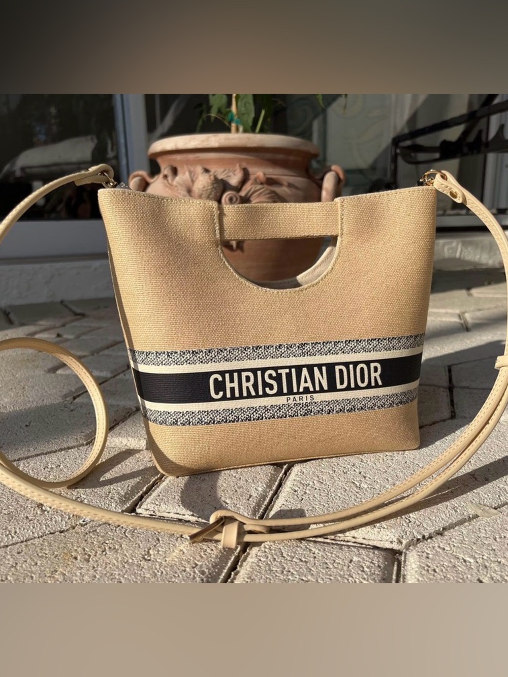 Up-cycled CD bag w/ straps